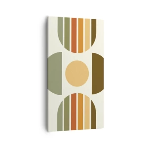 Tablou pe pânză - În culorile pământului - 55x100 cm