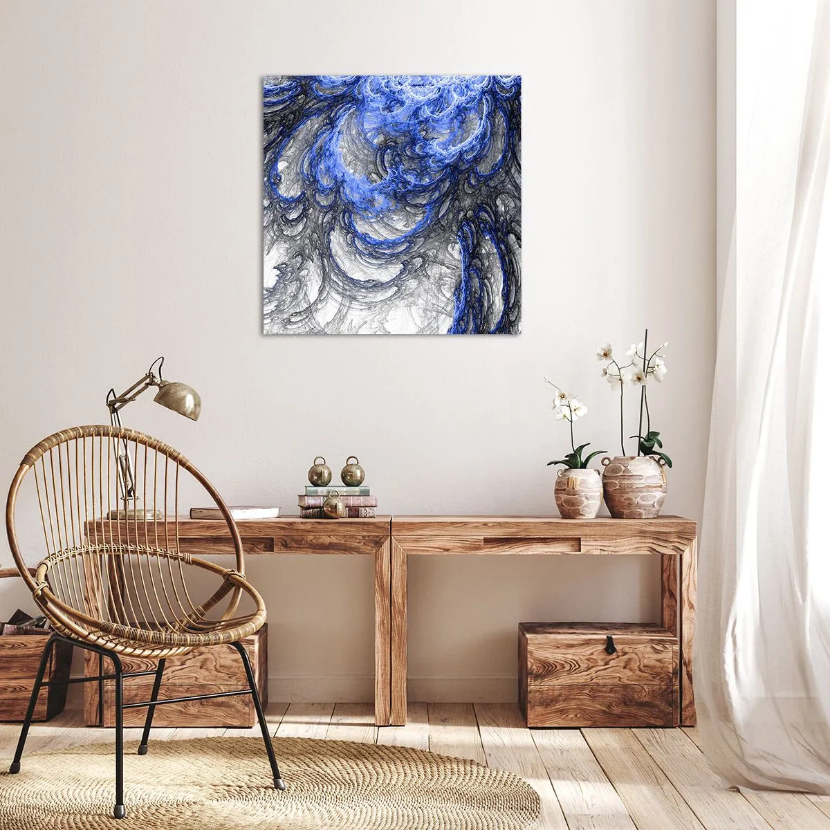 Tablou pe pânză - Nașterea unui val - 40x40 cm