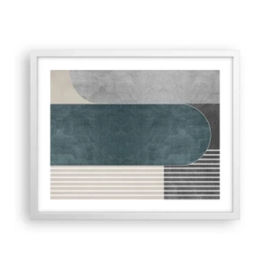 Poster în ramă albă - Compoziție de nivel - 50x40 cm