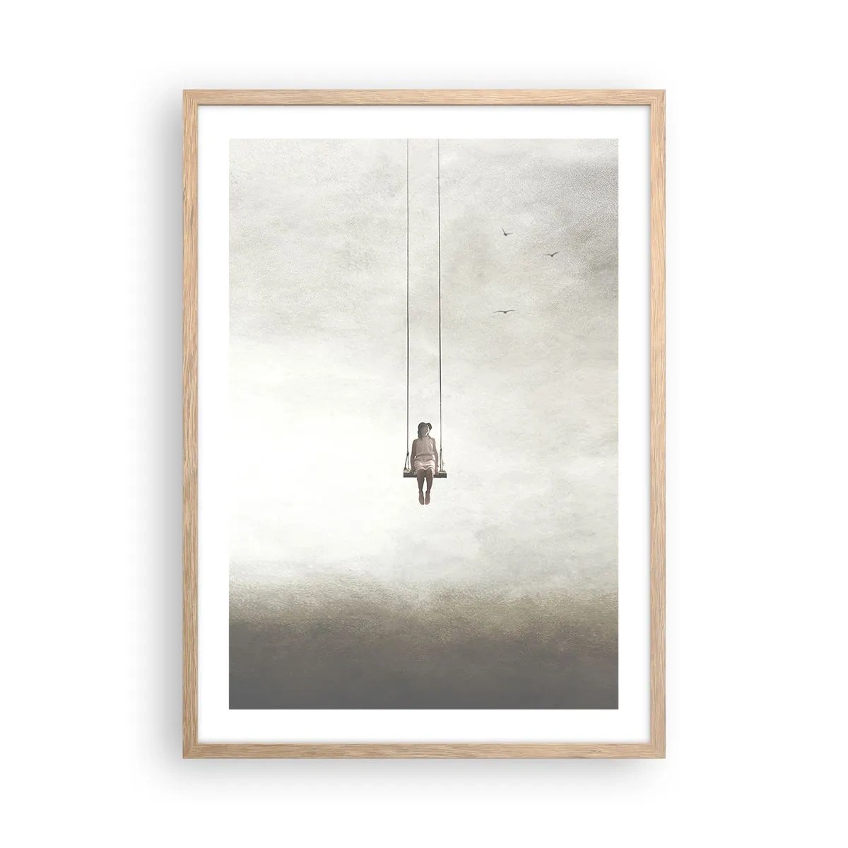 Poster în ramă de stejar deschis - Copilul din noi - 50x70 cm