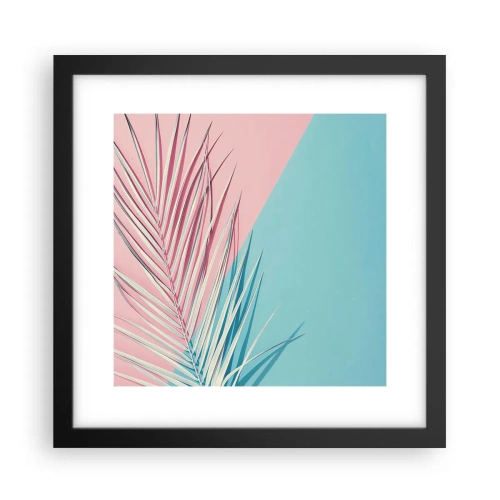 Poster în ramă neagră - Impresie tropicală - 30x30 cm