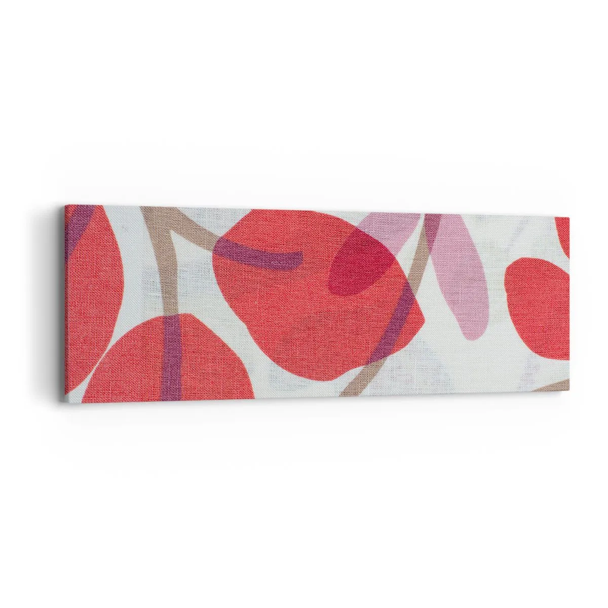 Tablou pe pânză - Aranjament floral în roz - 90x30 cm