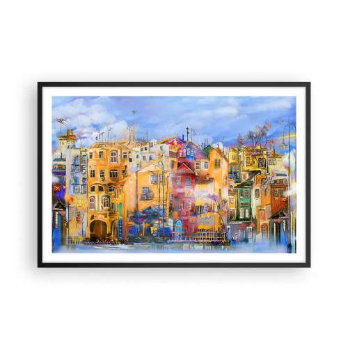 Poster în ramă neagră - Suntem împreună - 91x61 cm