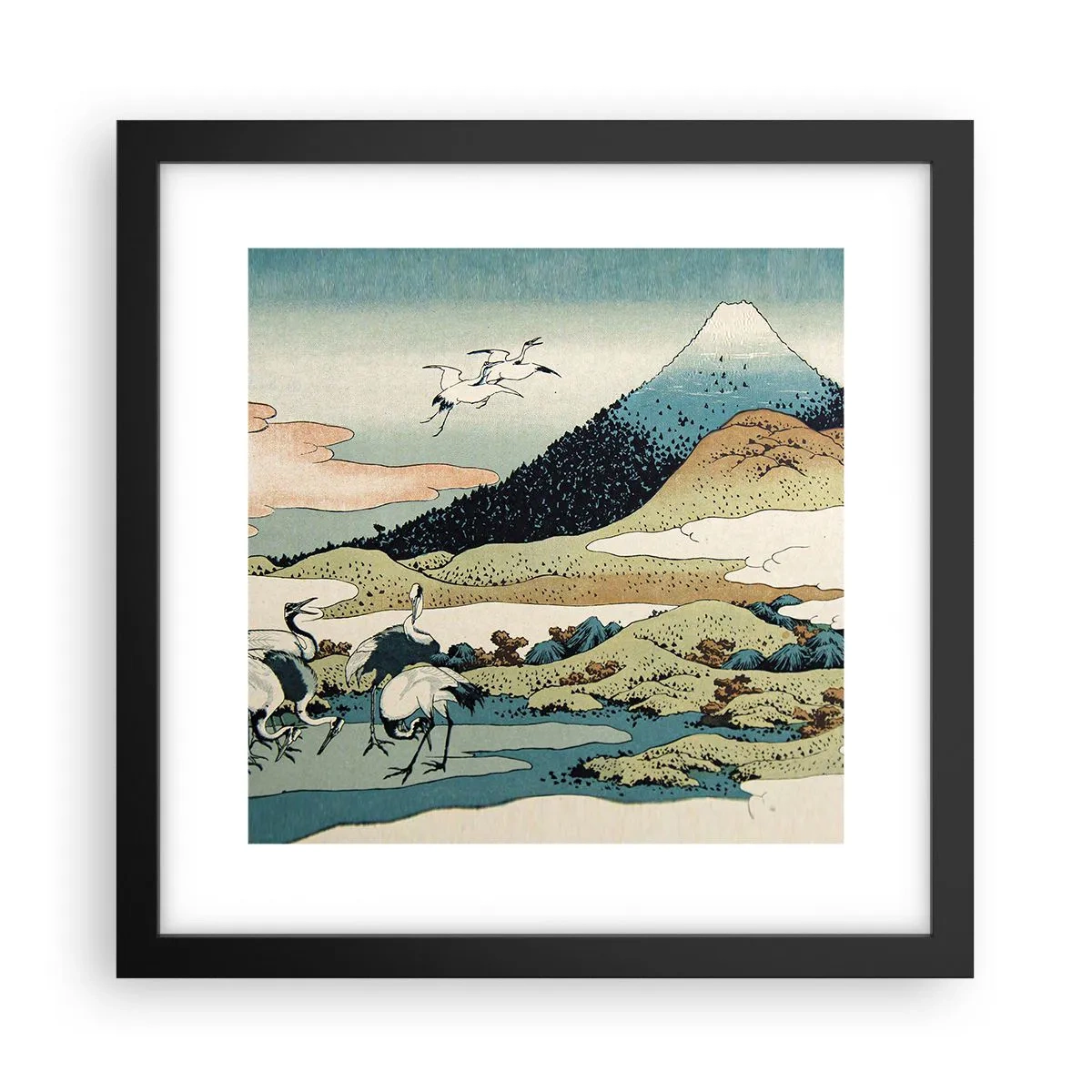 Poster în ramă neagră - În mod japonez - 30x30 cm