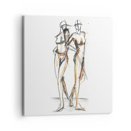 Tablou pe pânză - Un studiu de farmec - 70x70 cm