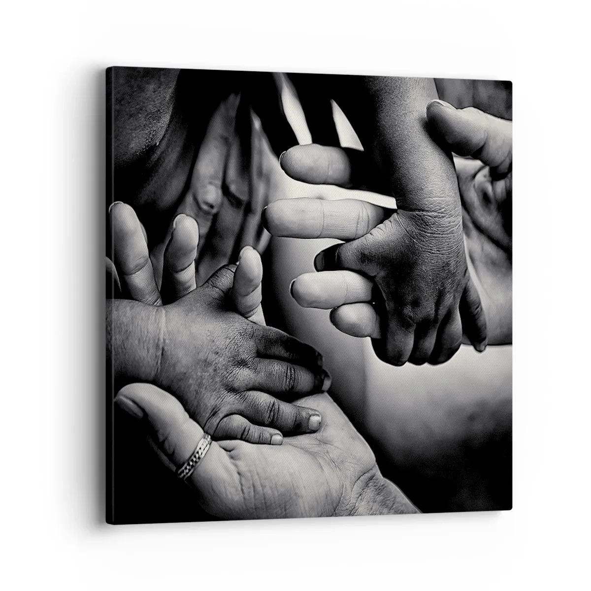 Tablou pe pânză - A fi om - 40x40 cm