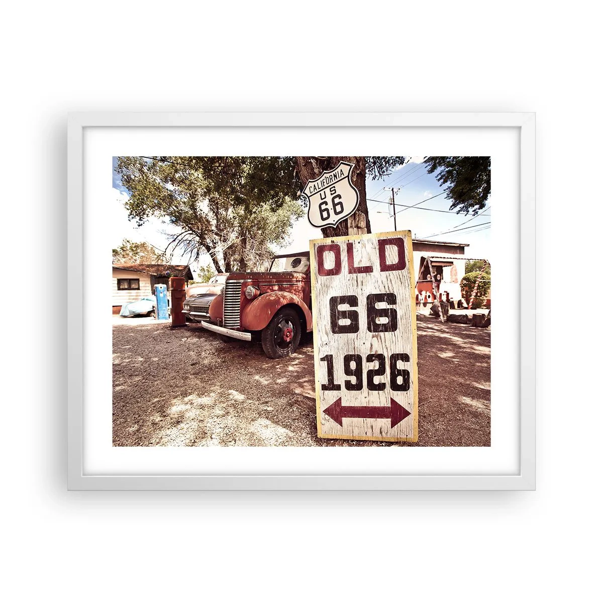 Poster în ramă albă - O legendă provincială americană - 50x40 cm