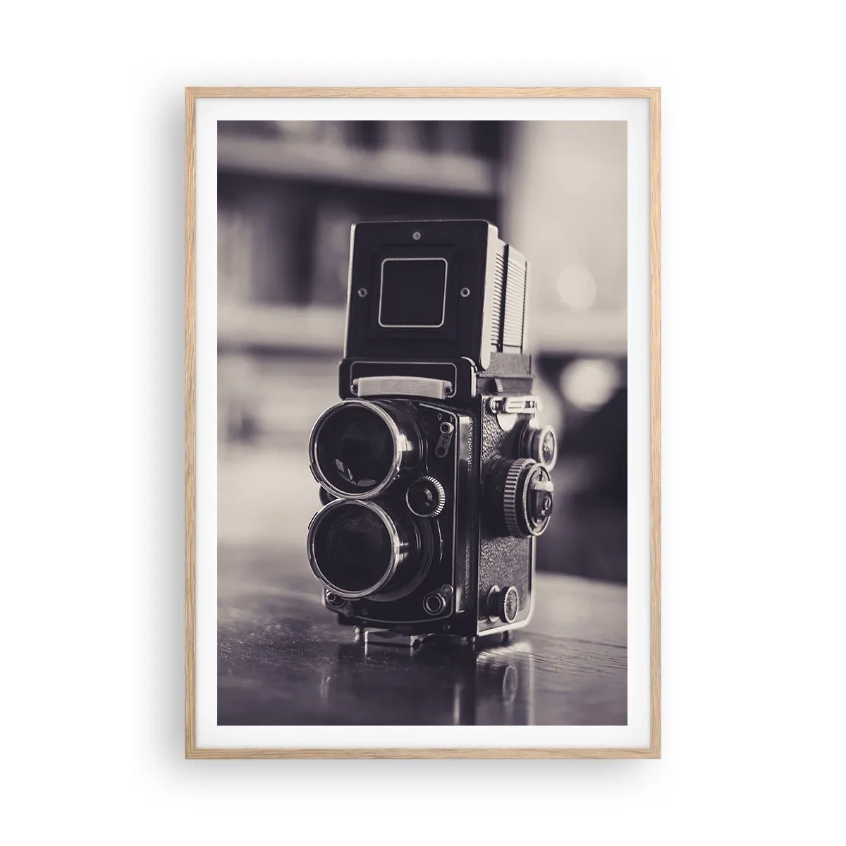 Poster în ramă de stejar deschis - Magia fotografiei vechi - 70x100 cm