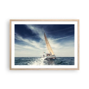 Poster în ramă de stejar deschis - Nu ne vor prinde din urmă! - 70x50 cm