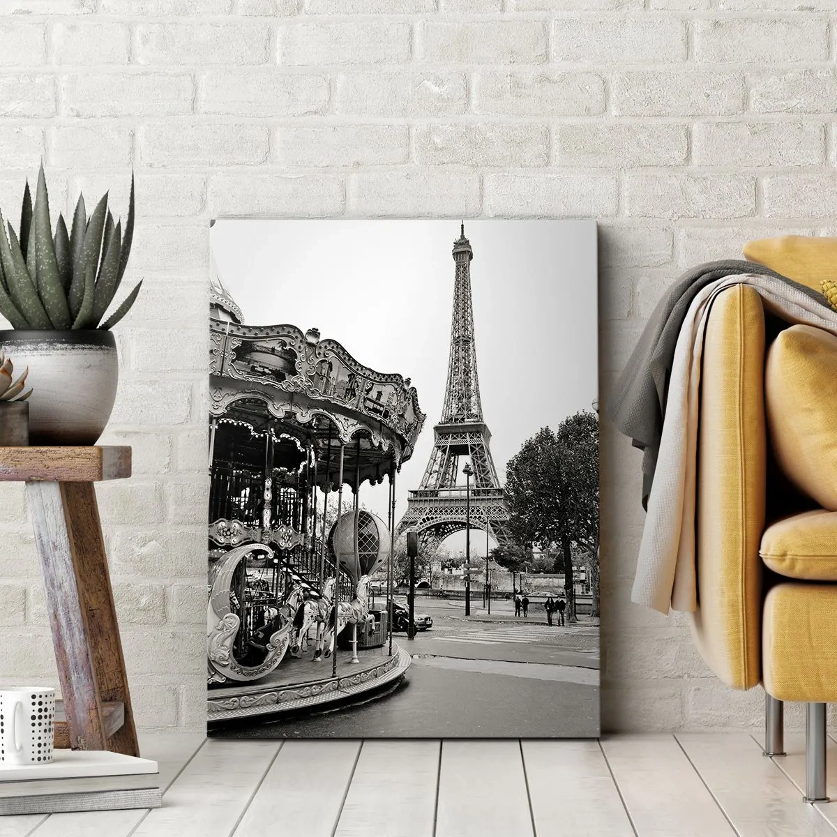 Tablou pe pânză Canvas - Distracții retro pariziene - 50x70 cm