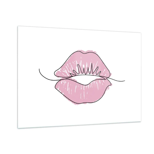 Tablou pe sticlă - Vrei un sărut? - 100x70 cm