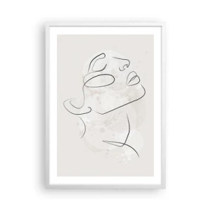 Poster în ramă albă - Schiță de vis - 50x70 cm