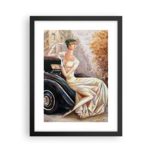 Poster în ramă neagră - Eleganță retro - 30x40 cm