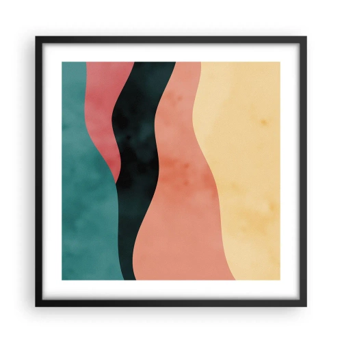 Poster în ramă neagră - Neconformitate compatibilă - 50x50 cm