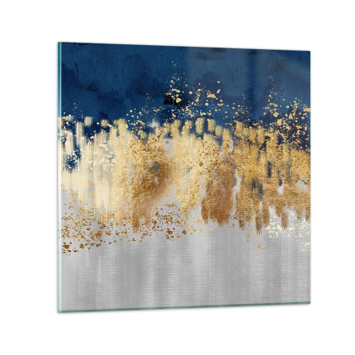 Tablou pe sticlă - Compoziție modernă cu bliț - 40x40 cm
