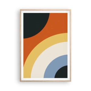 Poster în ramă de stejar deschis - Spre sine - 70x100 cm
