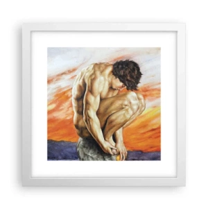 Poster în ramă albă - Ascultându-se pe sine - 30x30 cm