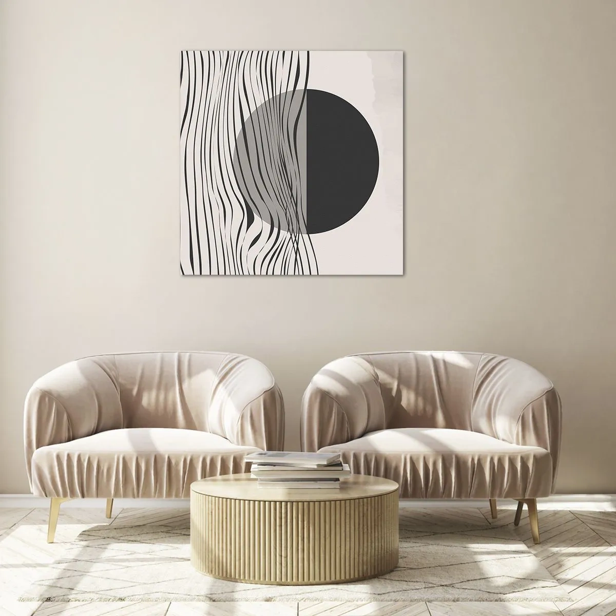 Tablou pe sticlă - Semicompunere - 40x40 cm