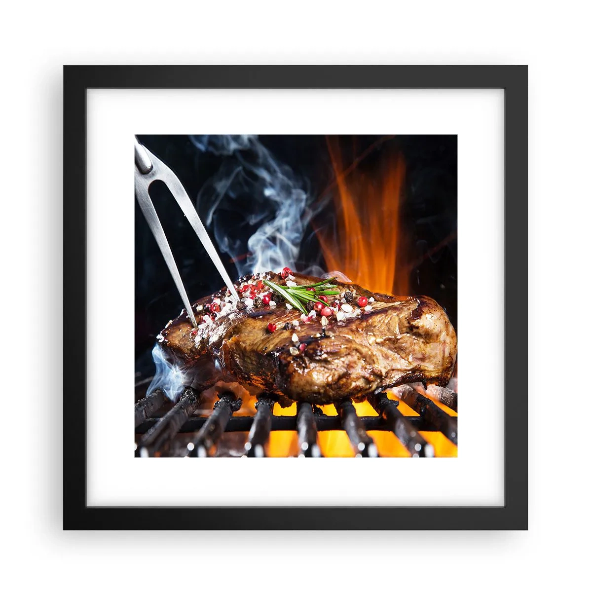 Poster în ramă neagră - Suculente și parfumate - 30x30 cm