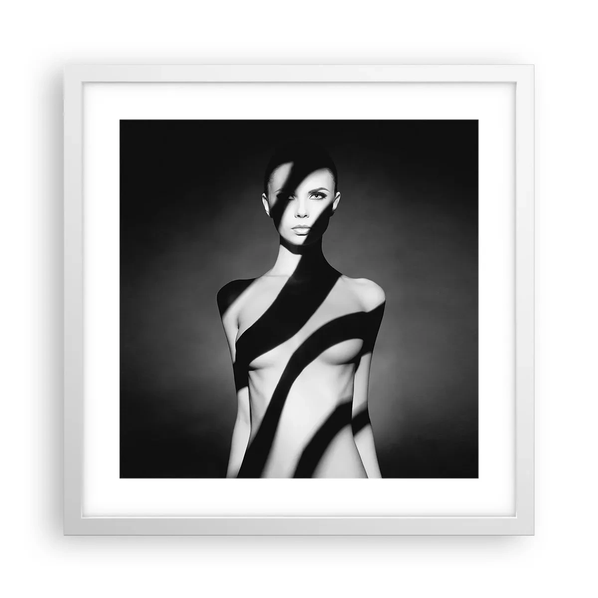 Poster în ramă albă - La strălucire și la umbră - 40x40 cm