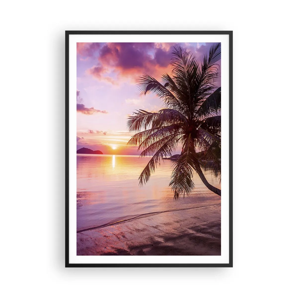 Poster în ramă neagră - Euforie până la orizont - 70x100 cm