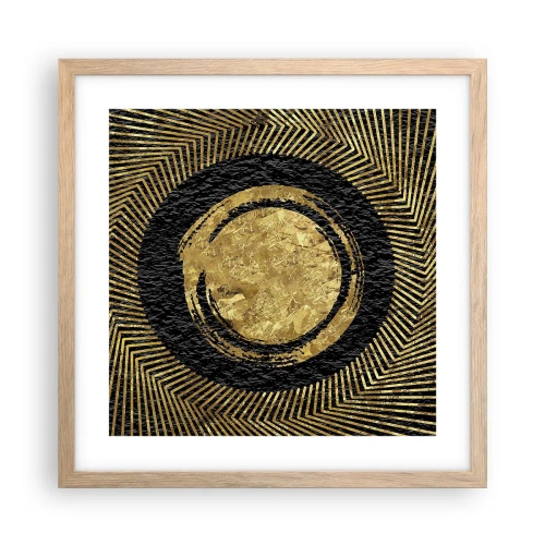 Poster în ramă de stejar deschis - Compoziție glamour - 40x40 cm