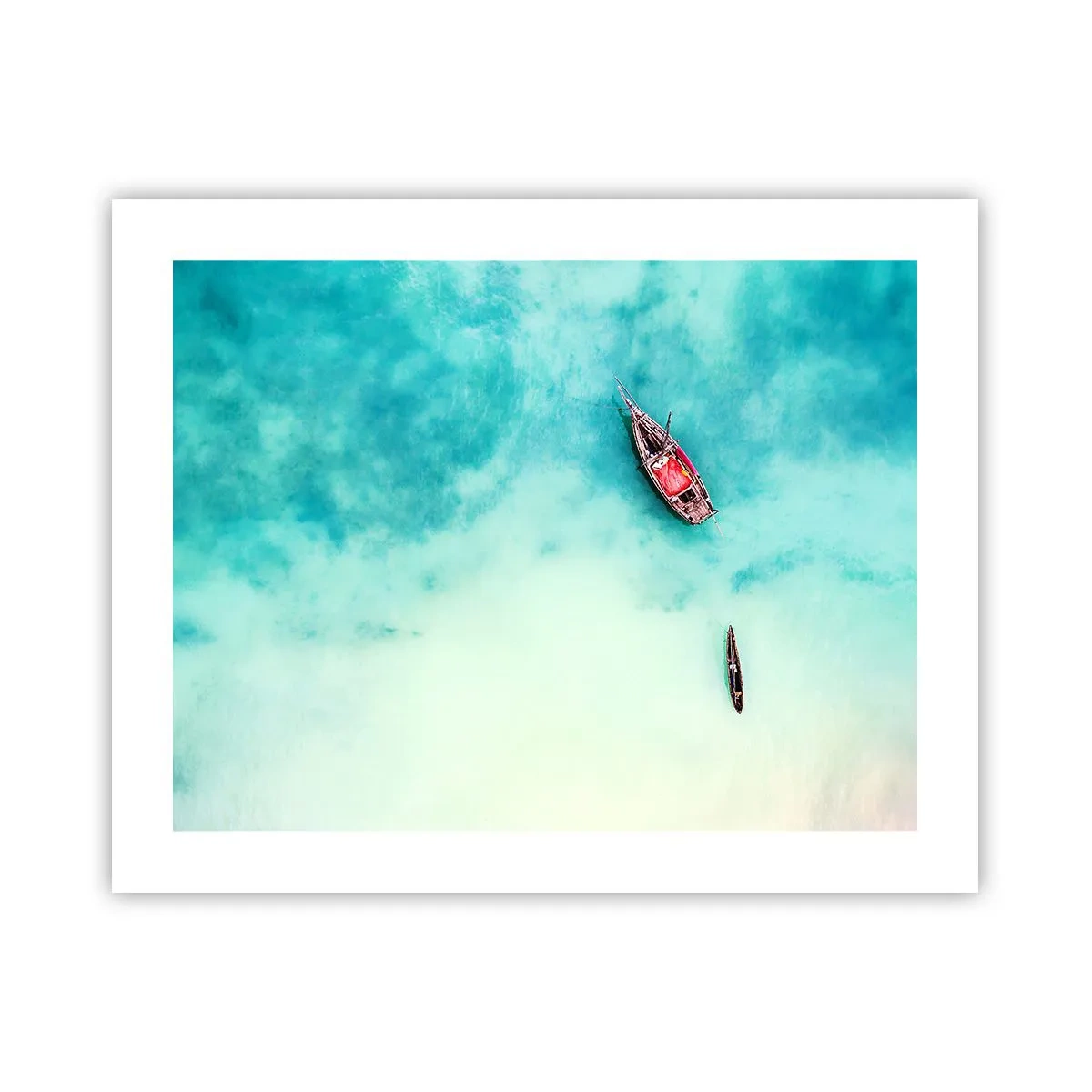 Poster - Pe plajele din Zanzibar, când apele în exces... - 50x40 cm