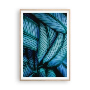 Poster în ramă de stejar deschis - Linii de viață - 70x100 cm