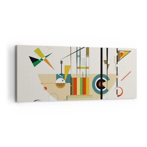 Tablou pe pânză - Și lumea râde - 100x40 cm