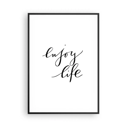 Poster în ramă neagră - Nimic de adăugat... - 70x100 cm