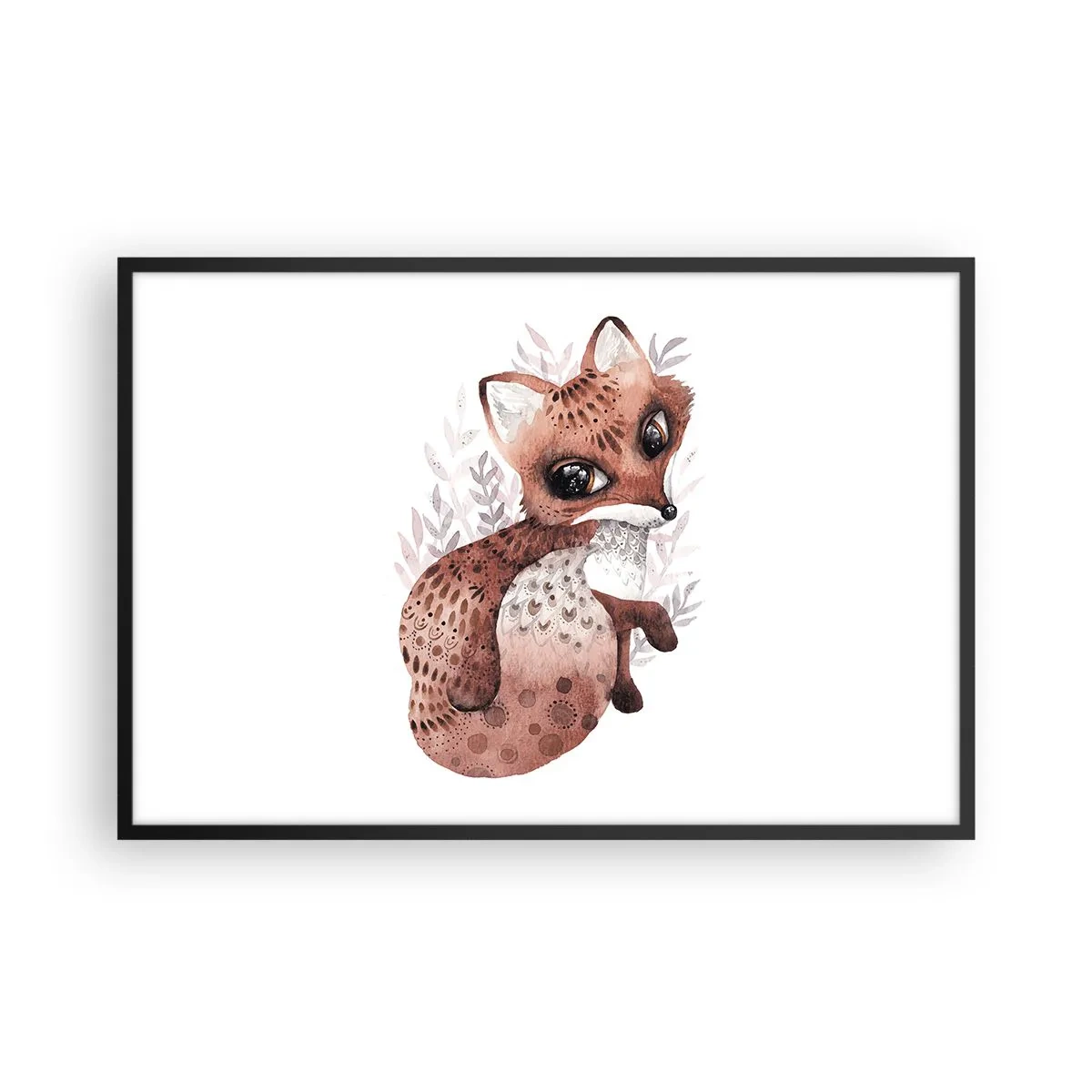 Poster în ramă neagră - Doar iubire - 91x61 cm