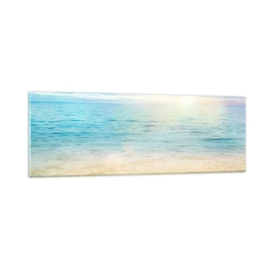 Tablou pe sticlă - Marele albastru - 90x30 cm