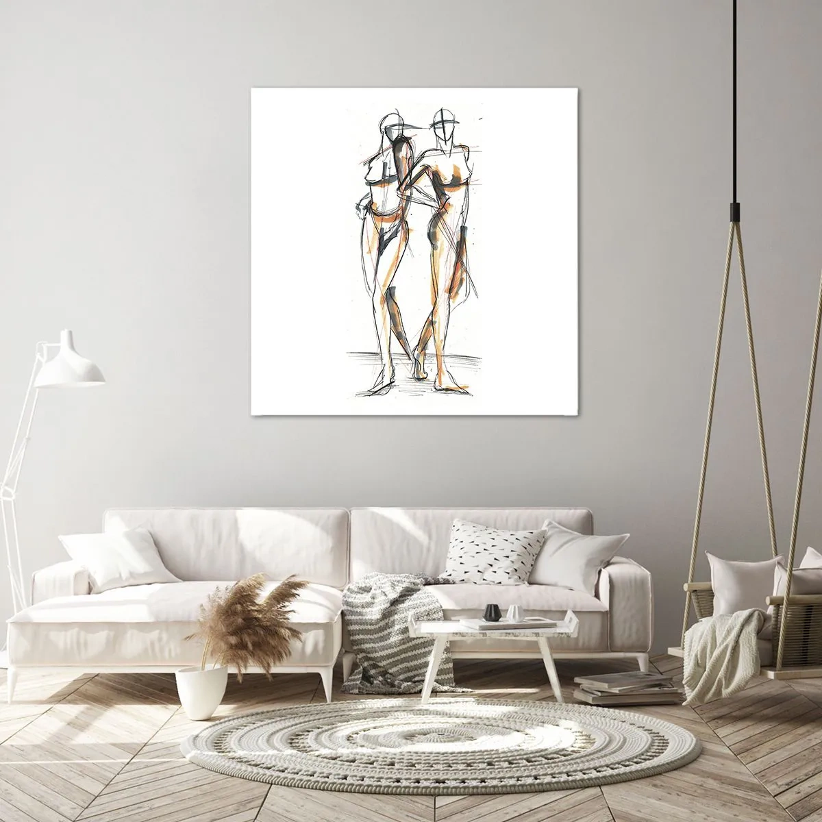 Tablou pe pânză - Un studiu de farmec - 70x70 cm