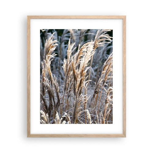 Poster în ramă de stejar deschis - Împodobite cu brumă - 40x50 cm