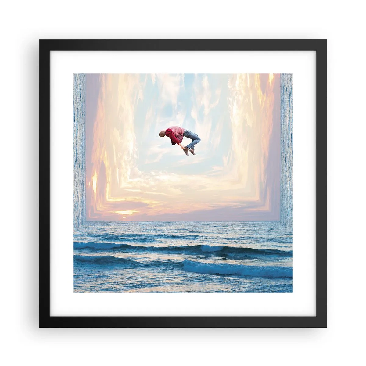 Poster în ramă neagră - Spre o altă dimensiune - 40x40 cm