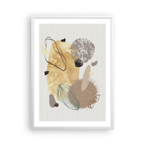 Poster în ramă albă - Fluiditatea aplicată - 50x70 cm