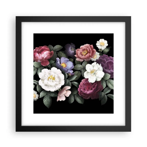 Poster în ramă neagră - Dintr-o grădină engleză - 30x30 cm