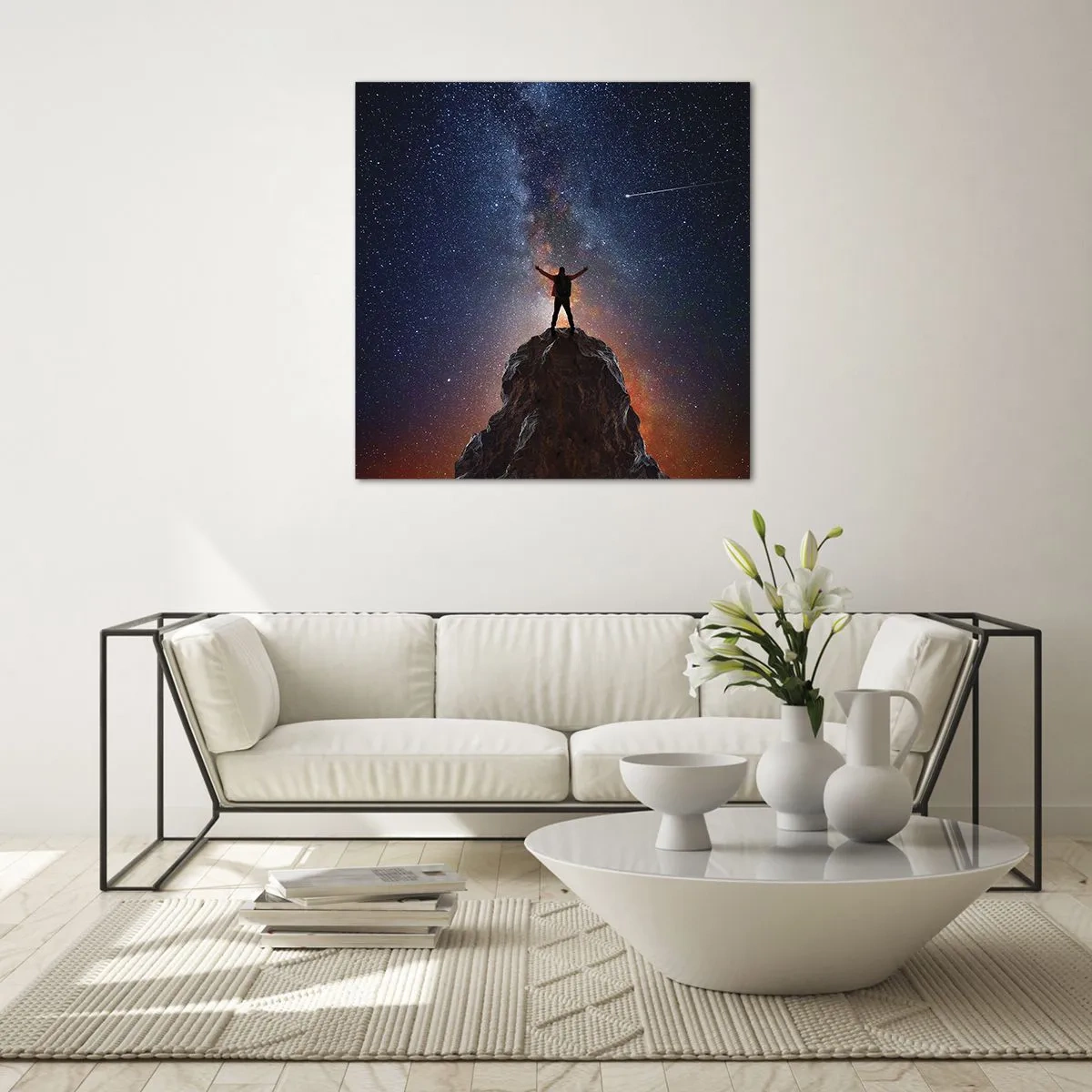 Tablou pe sticlă - Puterea este cu mine! - 50x50 cm