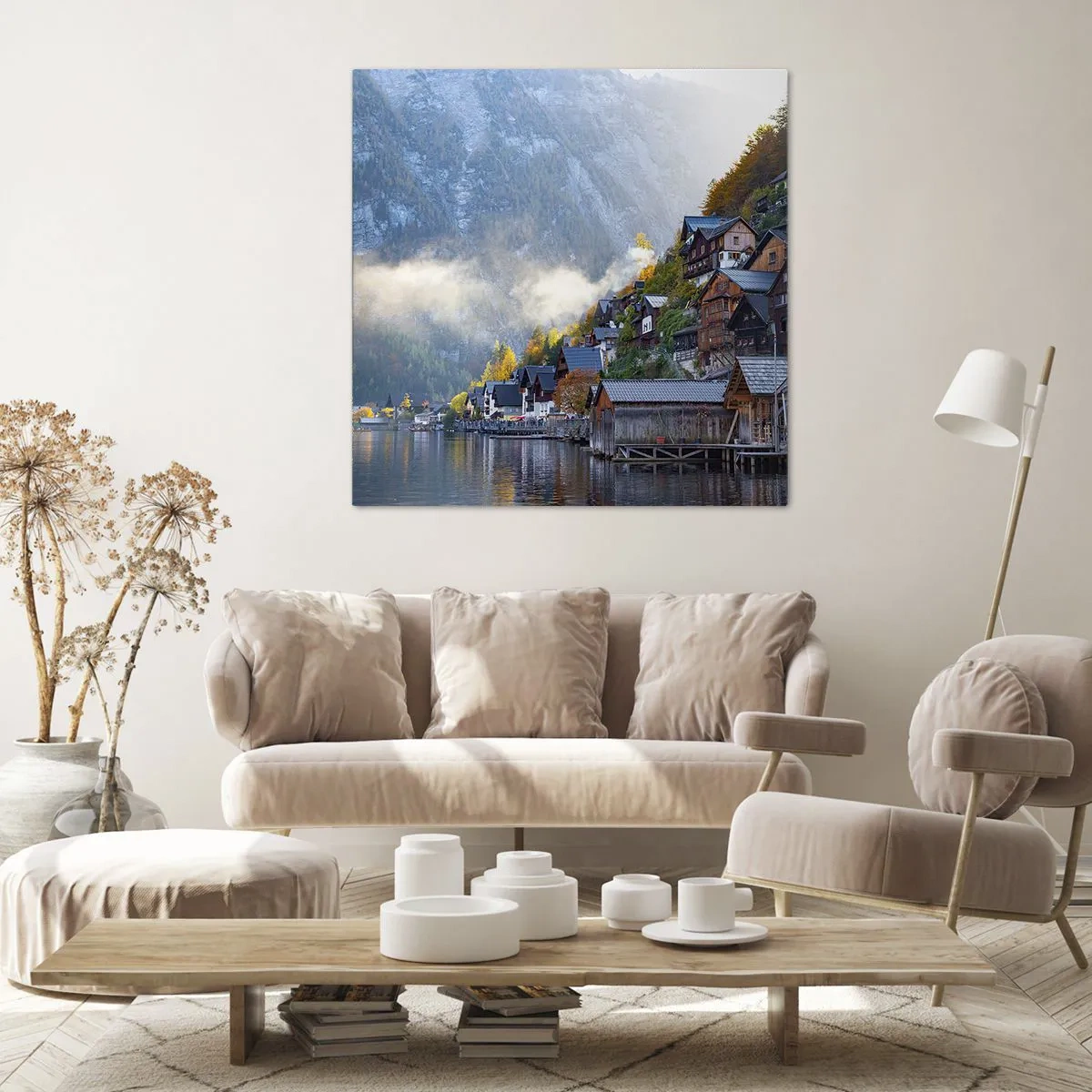 Tablou pe pânză - Atmosferă alpină - 30x30 cm