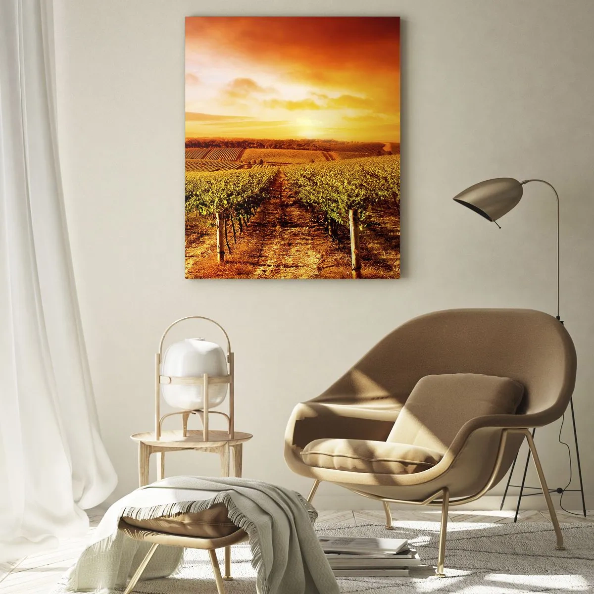 Tablou pe sticlă - Cu un iz de fructe, cu o notă de soare - 50x70 cm