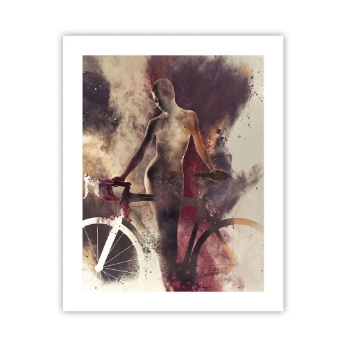 Poster - În forme de marmură sufletul ciclist - 40x50 cm