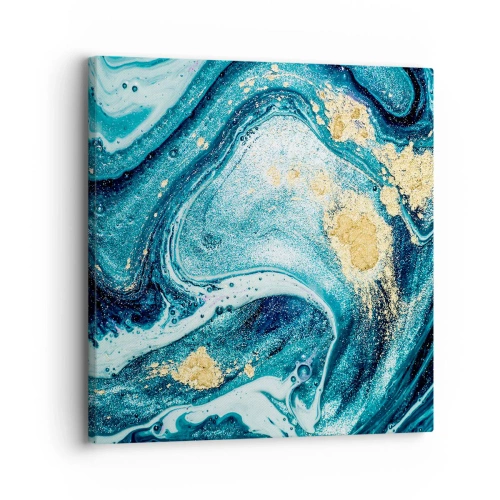 Tablou pe pânză - Vârtej albastru - 30x30 cm