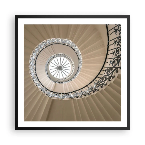 Poster în ramă neagră - În interiorul cochiliei - 60x60 cm
