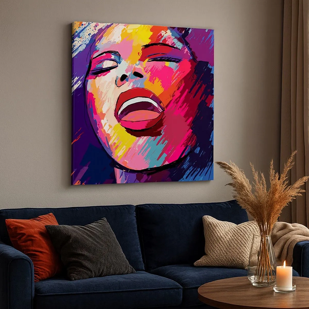 Tablou pe pânză - Cântă toată viața - 30x30 cm