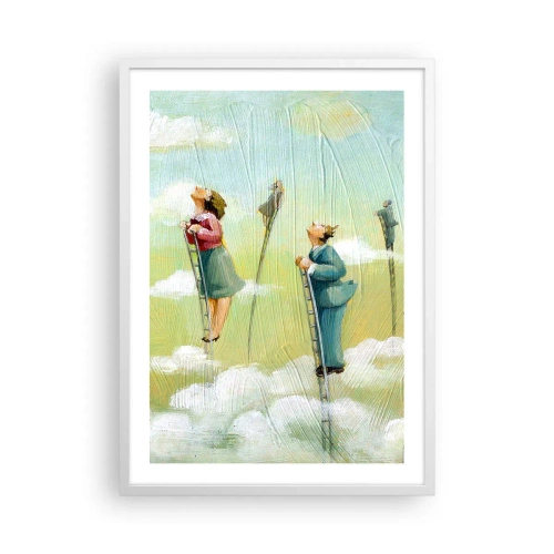 Poster în ramă albă - Urmează-ți visul - 50x70 cm