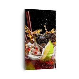 Tablou pe pânză - Bucurie și energie colorată - 45x80 cm