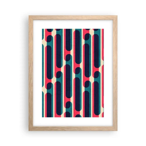 Poster în ramă de stejar deschis - Înăuntru și înainte - 30x40 cm