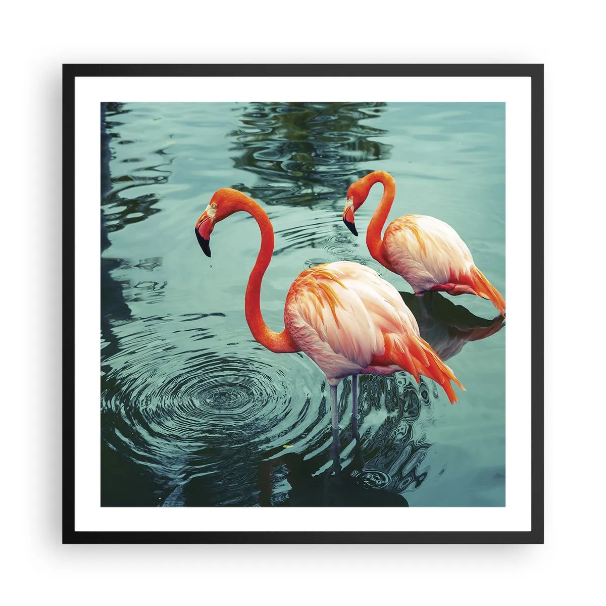 Poster în ramă neagră - Suntem bune de revistele de modă - 60x60 cm