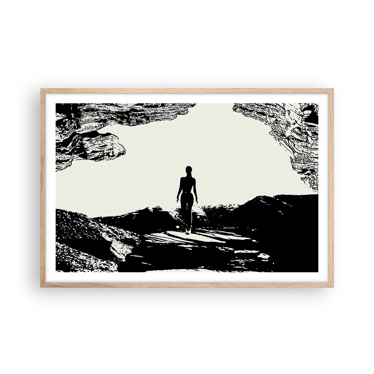 Poster în ramă de stejar deschis - O nouă înfățișare - 91x61 cm