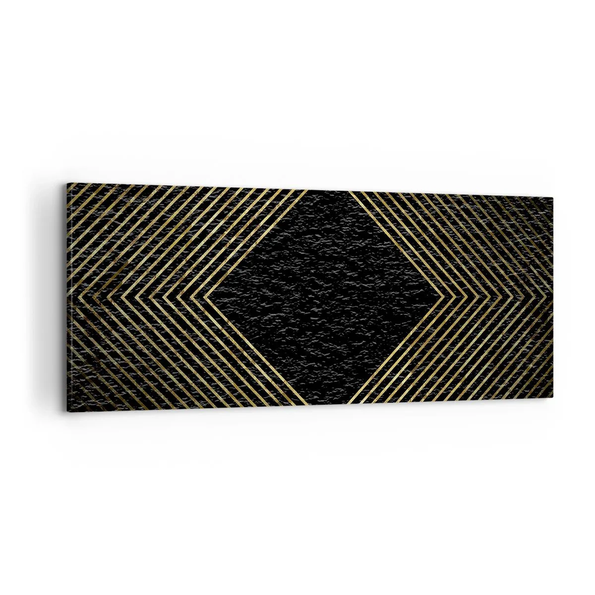 Tablou pe pânză - Geometrie în stil glamour - 100x40 cm